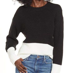 Glendora Block O-Neck Blouse